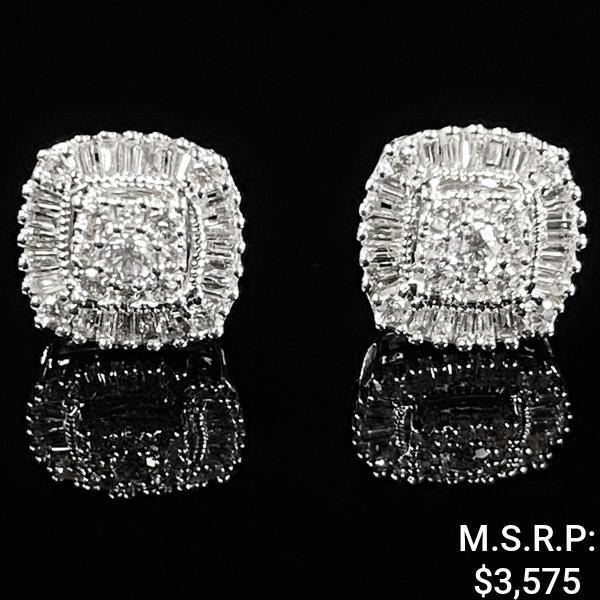 1.4 DWT 10 KT Gold w/ Diamonds Earrings