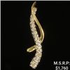 Image 1 : 1 DWT 10 KT Wht Gold Pendant w/ Diamond Lining