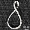 Image 1 : 0.4 DWT 10 KT Wht Gold Pendant w/ Diamond Lining
