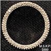 Image 1 : 1.2 DWT 10 KT Wht Gold Circle Pendant w/ Diamond