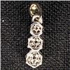Image 2 : 0.7 DWT 4 KT Wht Gold Pendant w/ Diamonds