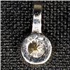 Image 2 : 0.8 DWT 14 KT Wht Gold Pendant w/ Diamond