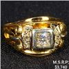 Image 1 : 4.2 DWT 14 KT Gold w/ Diamonds Ring Sz: 10.5