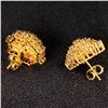 Image 2 : 4.5 DWT 14 KT Gold w/ Diamonds Earrings