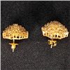 Image 3 : 4.5 DWT 14 KT Gold w/ Diamonds Earrings