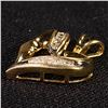 Image 3 : 1.6 DWT 10 KT Gold Heart Pendant w/ Diamond