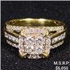 Image 1 : 3.5 DWT 10 KT Gold w/ Diamond Ring Sz: 6