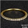 Image 1 : 0.7 DWT 10 KT Gold w/ Diamond Ring Sz: 7