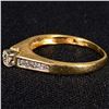 Image 2 : 2 DWT 14 KT Gold w/ Diamond Ring Sz: 9