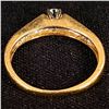 Image 3 : 2 DWT 14 KT Gold w/ Diamond Ring Sz: 9