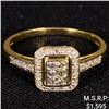 Image 1 : 1.7 DWT 14 KT Gold w/ Diamond Ring Sz:10.5