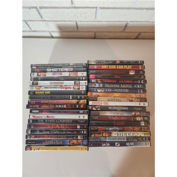 36 DVDs