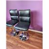 Image 2 : Swivel High Back Barstools with Foot Rest