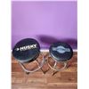 Image 2 : Swivel Shop Stools x2