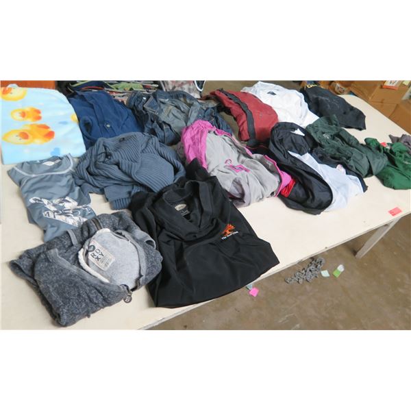 Multiple Jackets, Shirts, Shorts & Blanket: Hurley, UH, Champs, Mossimo, etc