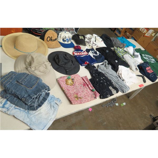 Multiple Shorts, Shirts & Hats: UH Manoa, Abercrombie & Fitch, Adidas, etc