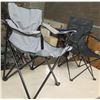 Image 1 : Qty 2 Folding Quad Camp Chairs