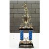 Image 1 : The 16th Annual 1995 Matsuri Hawaii Baseball 1st Place Trophy 7"x4"x21"H
