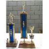 Image 2 : Qty 3 Soccer Trophies 26",18" & 14"H