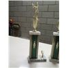 Image 2 : Qty 4 Trophies: Nissan Hawaii Baseball, Basketball, etc 17" & 24" (Broken or Missing Pieces)