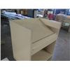 Image 2 : Podium w/ Undershelf 24"x18"x49"H & Small Shelving Unit w/ Drawer 20"x16"x24"H