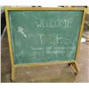 Image 1 : Rolling Wooden Chalkboard 48" x 48"H