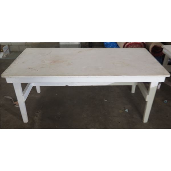 White Work Table 72"x36"x30"H
