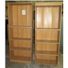 Image 1 : Qty 2 Tall 4-Tier Shelving Units 28"x12"x72"H