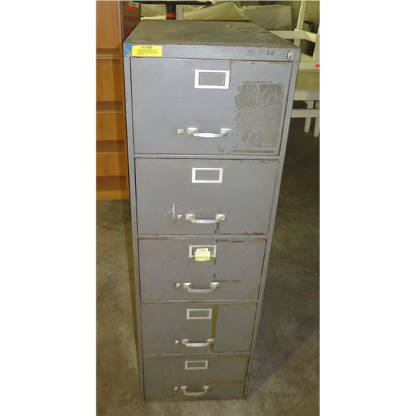 Metal 4-Drawer Filing Cabinet (No key)