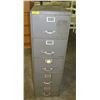 Image 1 : Metal 4-Drawer Filing Cabinet (No key)