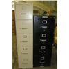 Image 1 : Qty 2 Metal Filing Cabinets: 4-Drawer & 5-Drawer (No keys)