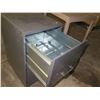 Image 3 : Metal 2-Drawer Filing Cabinet & Rolling Metal Table w/ Side Leaf 17"x17"