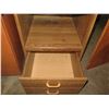 Image 8 : Wooden 4-Piece Office Set: Desk, 2-Drawer Filing Cabinet, Printer Stand & Shelving Unit