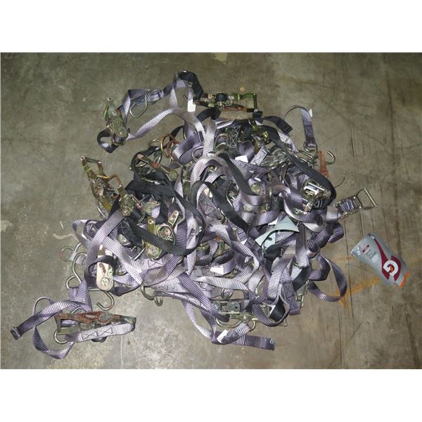 Qty Approx. 20 Straps w/ Some Hooks & Ratchets