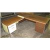 Image 1 : Metal "L" Shaped Desk w/ 4 Drawers 60"x68"x29"H