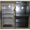 Image 1 : Qty 2 Metal 4-Tier Shelving Units 64" & 67"H