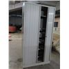 Image 3 : Metal 2-Door Cabinet w/ Interior Shelving 39"x18"x77"H (No key)
