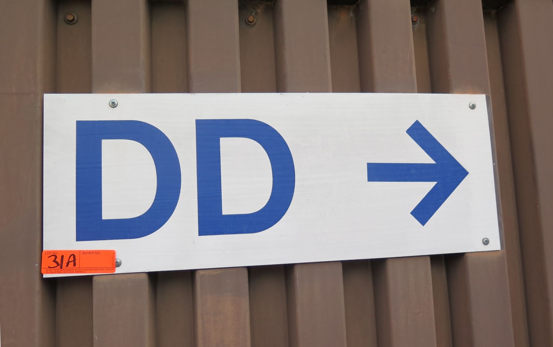 Command Section Sign Section DD Sign w/ Arrow 24