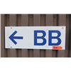Image 1 : Section BB Sign w/ Arrow 24"x9"