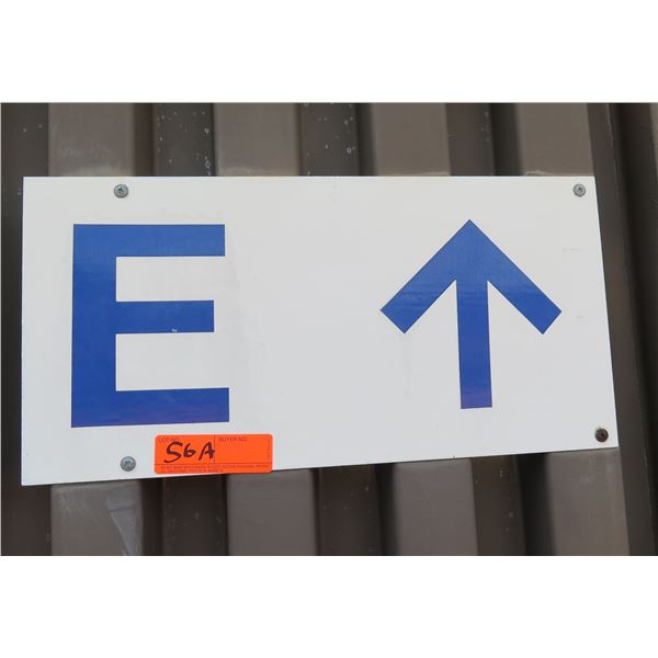 Section E Sign w/ Arrow 24"x9"