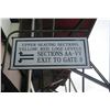 Image 1 : Upper Seating Sections  Sign w/ Color Loge Levels, Sections AA-VV, Exit To Gate 8, 40"x22"