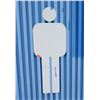 Image 2 : Qty 3 Men's Washroom Signs: In, Out & Silhouette