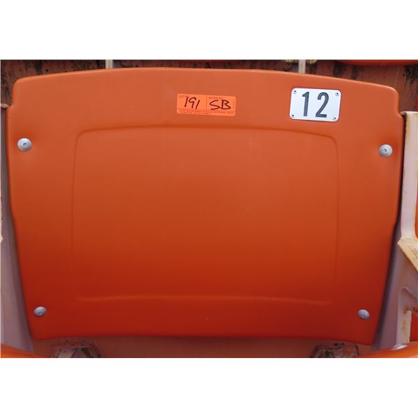 Aloha Stadium Seat Back, Orange, Seat 12