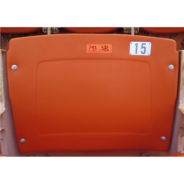 Aloha Stadium Seat Back, Orange, Seat 15