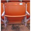 Image 1 : Single Aloha Stadium Seat w/ Back & 2 Armrests, Orange, Seat 15, 23"x23"