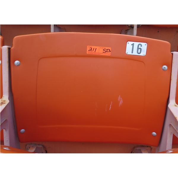 Aloha Stadium Seat Back, Orange, Seat 16