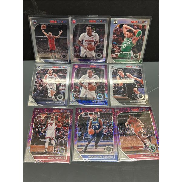 LOT OF 9 NBA BASKETBALL ROOKIE CARDS