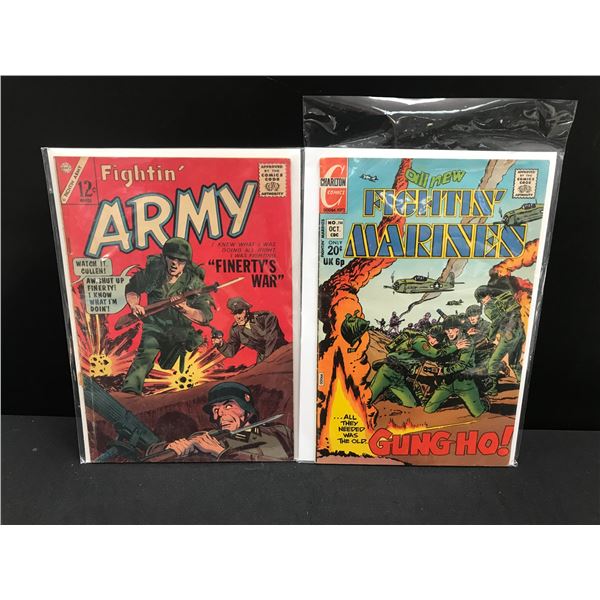 FIGHTING ARMY #62  AND FIGHTING MARINES #114  (CHARLTON COMICS)