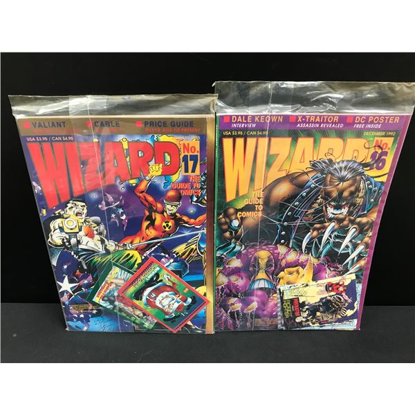 LOT OF 2 WIZARD MAGAZINE'S #16 AND #17