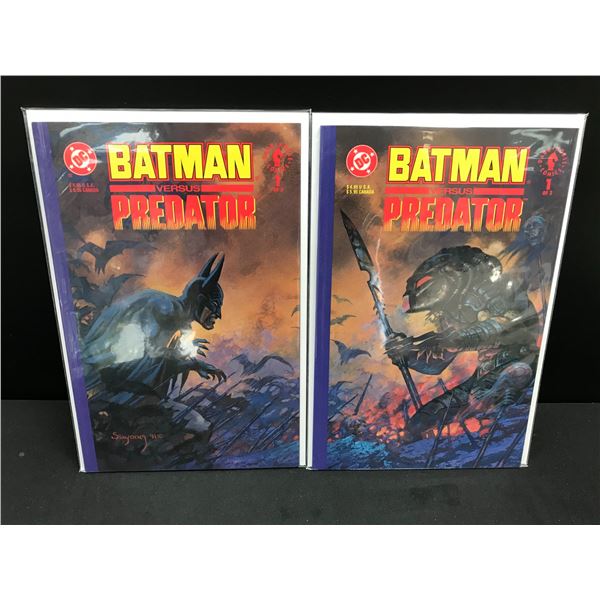 LOT OF 2 BATMAN VERSUS PREDATOR #1 (DC COMICS)